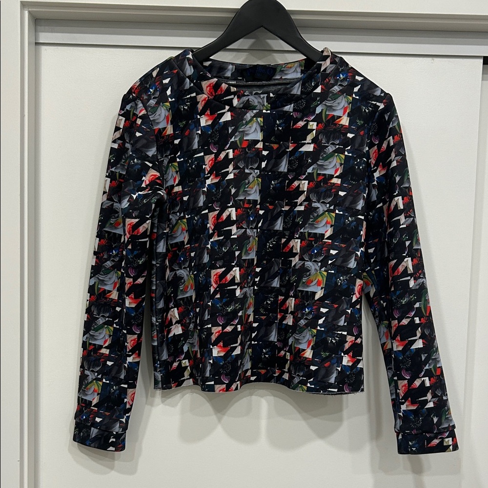 Colorful Geometric Long Sleeve Top